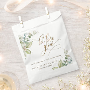 Maßgeschneiderte, Gelassen Liebe wächst, elegante  Geschenktütchen