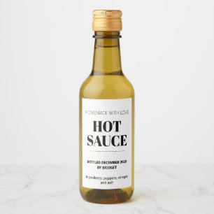 Maßgeschneiderte generische Hot Sauce Weinetikett