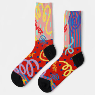 Maßgeschneiderte geometrische Farben Socken