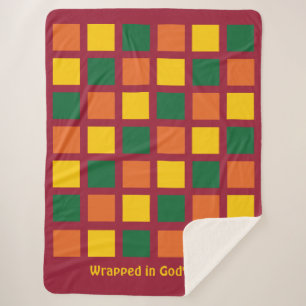 Maßgeschneiderte geometrische Quadrate mit moderne Sherpadecke