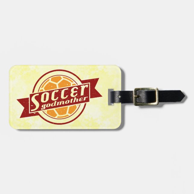 Maßgeschneiderte Gepäckmarke für Fußball-Großmutte Gepäckanhänger (Vorderseite horizontal)