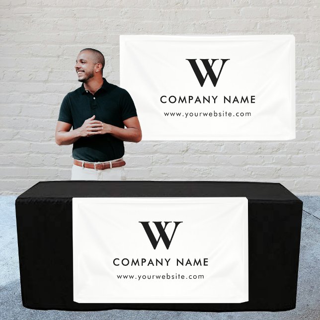 Maßgeschneiderte Geschäftstische ändern Banner, mo Banner (Custom Business Table Hanging Banner Modern White)