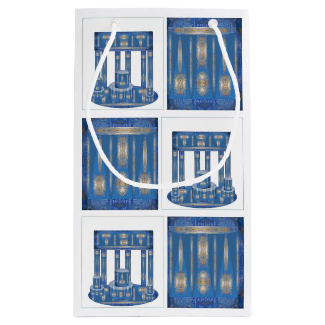 Maßgeschneiderte Geschenktasche - Klein, glänzend Kleine Geschenktüte (Rückseite)