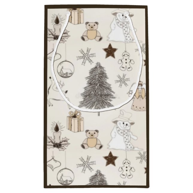 Maßgeschneiderte Geschenktasche - Klein, glänzend Kleine Geschenktüte (Rückseite)