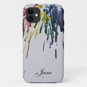 Maßgeschneiderte geschmolzene Crayons iPhone 11 Hülle
