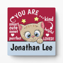 Maßgeschneiderte Gift Plaque