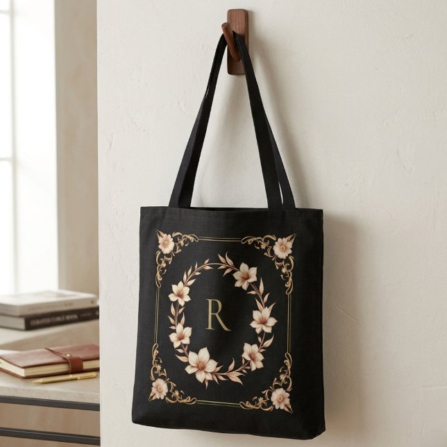 Maßgeschneiderte Gold Floral & Leaf Monogramm (Von Creator hochgeladen)