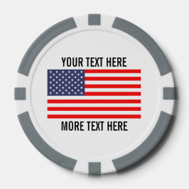 Maßgeschneiderte Golf-Ball-Marker - patriotische a Pokerchips