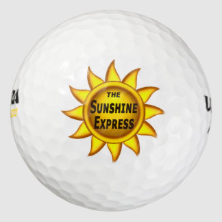 Maßgeschneiderte Golf Balls - Das Sunshine Express Golfball