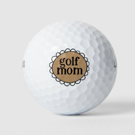Maßgeschneiderte GOLF MAMA Scallopard Edge Golf Ba Golfball