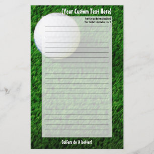 Maßgeschneiderte Golf Stationery Briefpapier