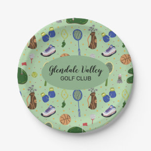 Maßgeschneiderte Golf Theme Paper Plate Pappteller