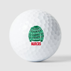 Maßgeschneiderte Golfbälle mit dem Logo des Weihna