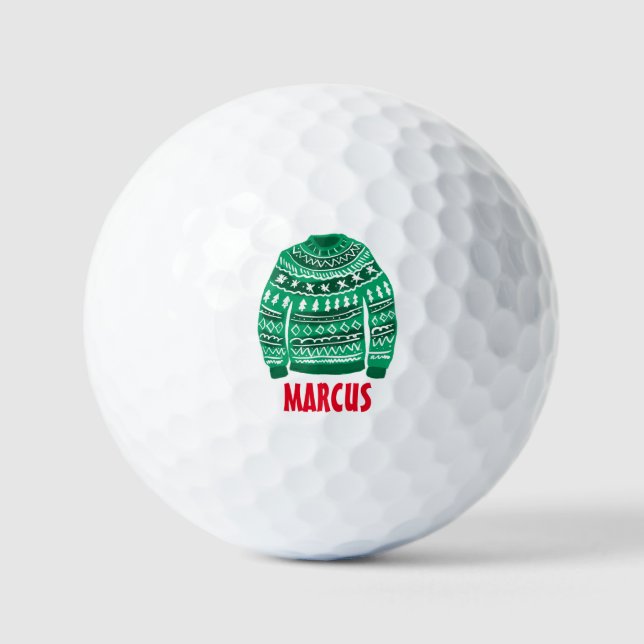 Maßgeschneiderte Golfbälle mit dem Logo des Weihna (Vorderseite)