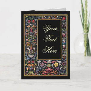 Maßgeschneiderte Gothic Illuminated Greeting Card Karte