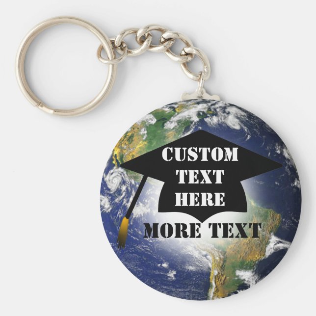 Maßgeschneiderte Graduierungsobergrenze auf dem Sc Schlüsselanhänger (Vorne)