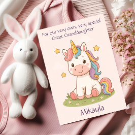 Maßgeschneiderte Große Enkeltochter Geburtstagstor Ankündigung