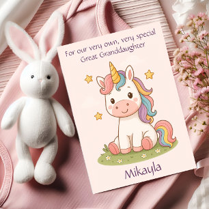 Maßgeschneiderte Große Enkeltochter Geburtstagstor Ankündigung