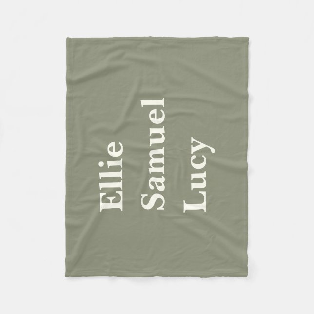 Maßgeschneiderte Großkinder nennen stilvolle rusti Fleecedecke (Vorderseite)