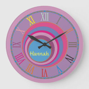 Maßgeschneiderte, gürtelig hübsche Kreisen Tornado Große Wanduhr