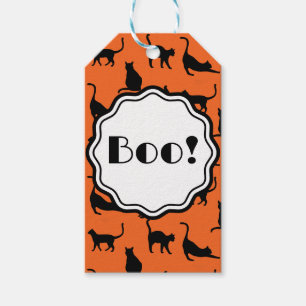 Maßgeschneiderte Halloween-Party Boo Orange Black Geschenkanhänger