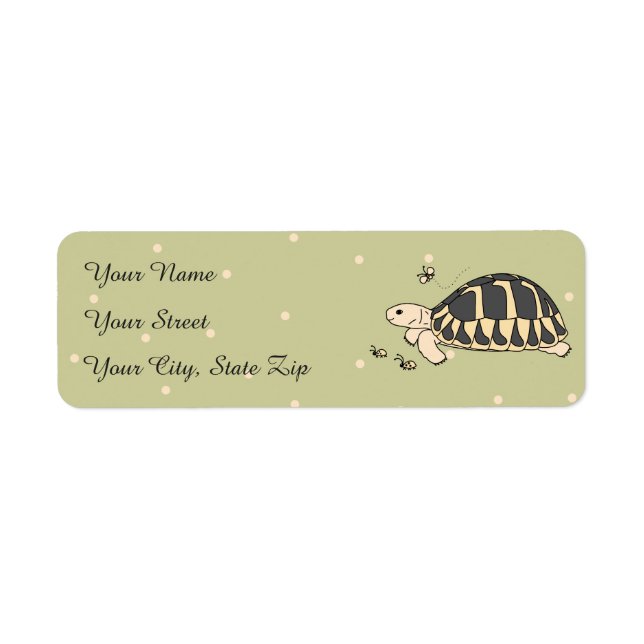 Maßgeschneiderte Hermanns Tortoise Labels (Vorne)