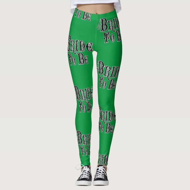 Maßgeschneiderte Hintergrundfarbe Leggings (Vorderseite)