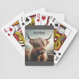 Maßgeschneiderte Hochland Bull Playing Cards Spielkarten
