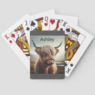 Maßgeschneiderte Hochland Bull Playing Cards Spielkarten