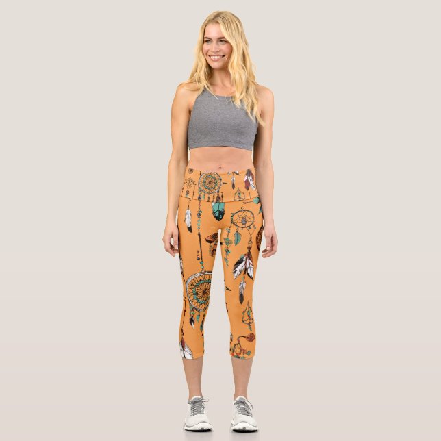 Maßgeschneiderte Hochwaisted-Capris Capri Leggings (Vorderseite)
