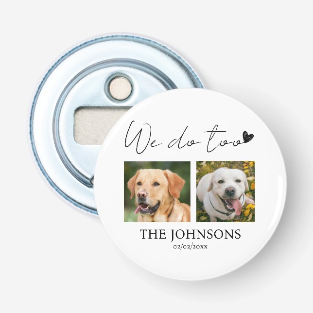 Maßgeschneiderte Hochzeit Flaschenöffner (Vorderseite)