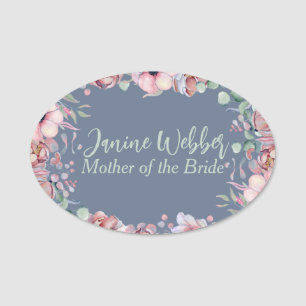 Maßgeschneiderte Hochzeit von Wasserfarben Namensschild