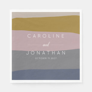 Maßgeschneiderte Hochzeiten für moderne Mauve- und Serviette