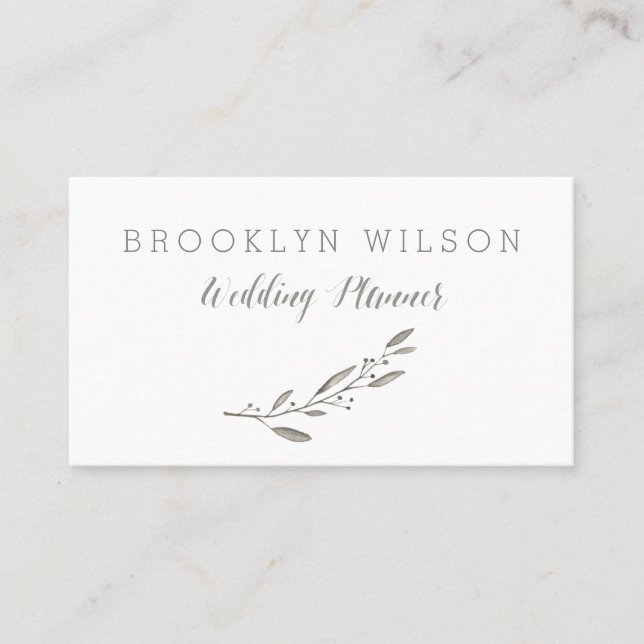 Maßgeschneiderte Hochzeitsplaner Business Cards Gr Visitenkarte (Vorderseite)