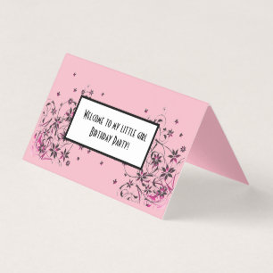 Maßgeschneiderte, horizontal geklappte Zelt-Karte