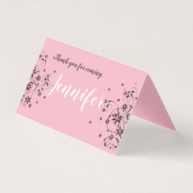 Maßgeschneiderte, horizontal geklappte Zelt-Karte (Vorderseite)