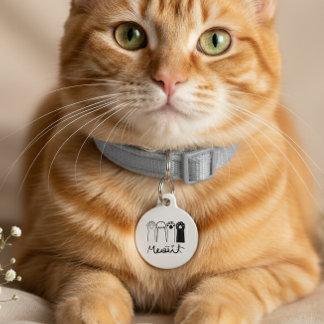 Maßgeschneiderte Hundekatze | Ich habe meine Mama Haustiermarke