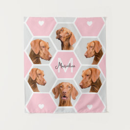 Maßgeschneiderte Hundskatze 6 FotoCollage Mit Mono Wandteppich