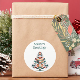 Maßgeschneiderte Hygge Skandinavien Minimalistisch Runder Aufkleber