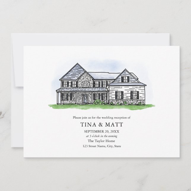 Maßgeschneiderte Illustration Einladung (Vorderseite)