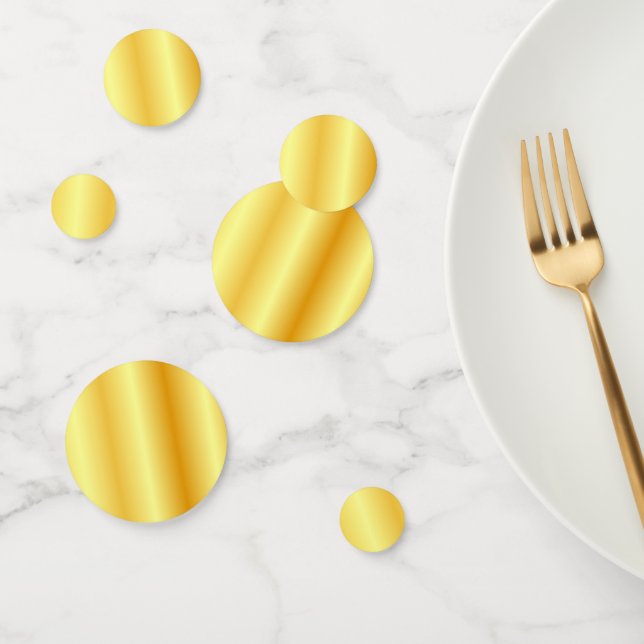 Maßgeschneiderte Imitate Gold Metallic Look Modern Konfetti (Gruppe)