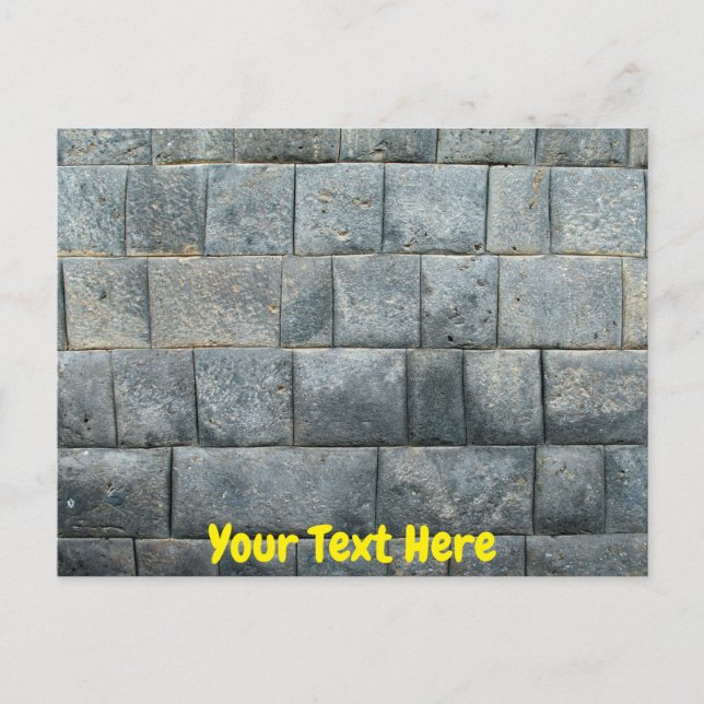 Maßgeschneiderte Inca-Wand Postkarte (Vorderseite)