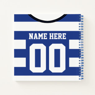 Maßgeschneiderte Jersey Template Notebook Soccer F Notizbuch
