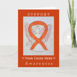 Maßgeschneiderte Karte für die Orange Awareness Ri