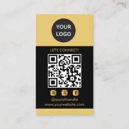 Maßgeschneiderte Karten, modern, Social Media QR Visitenkarte