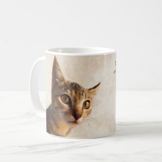 Maßgeschneiderte Katze Katze Dog Vorlage für Foto Kaffeetasse (Vorderseite Links)