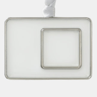 Maßgeschneiderte Keramik & Snowflake Ornamente | P Rahmen-Ornament Silber