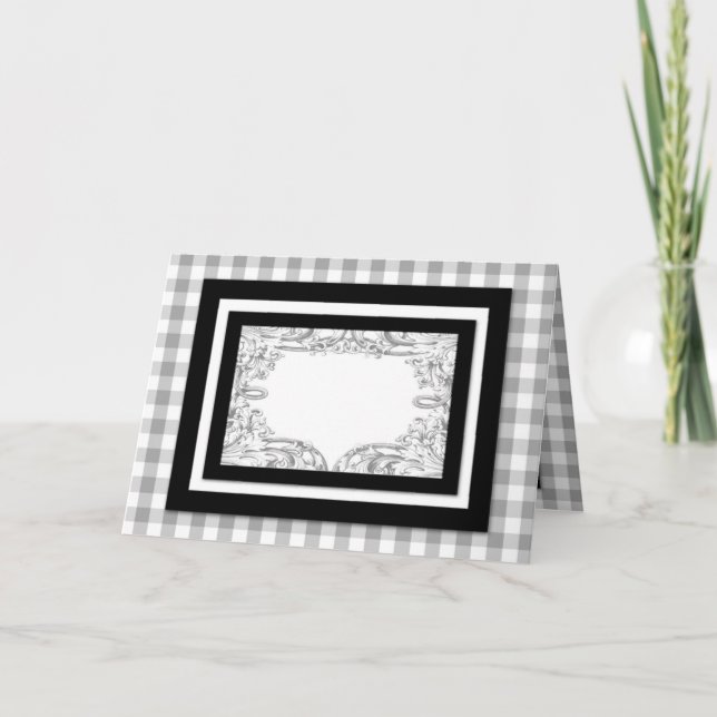 Maßgeschneiderte, klassische Kartendesign-Lücke im Dankeskarte (Vorderseite)