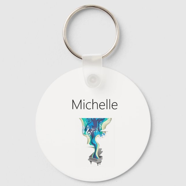 Maßgeschneiderte Klaviertasten für Lehrer und Schü Schlüsselanhänger (Vorderseite)