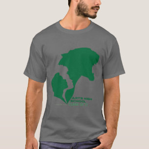 Maßgeschneiderte Kunsthandwerker Grüne Silhouetten T-Shirt